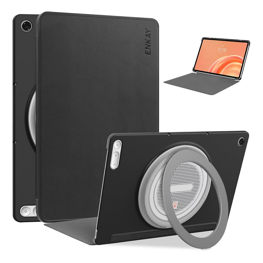 ENKAY HAT PRINCE for Lenovo Tab Plus Gen 2 Protective Case Leather + PC Shockproof Stand Tablet Cover