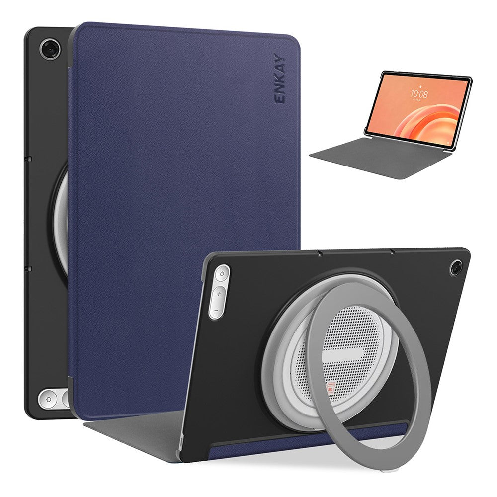 ENKAY HAT PRINCE for Lenovo Tab Plus Gen 2 Protective Case Leather + PC Shockproof Stand Tablet Cover