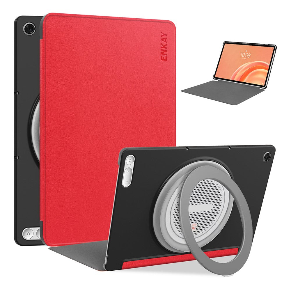 ENKAY HAT PRINCE for Lenovo Tab Plus Gen 2 Protective Case Leather + PC Shockproof Stand Tablet Cover