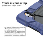 Til Samsung Galaxy Tab S11 Tablet Cover med Støttefod PC + Silikone Stødsikkert Beskyttelsescover