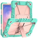 Til Samsung Galaxy Tab S11 Tablet Cover med Støttefod PC + Silikone Stødsikkert Beskyttelsescover