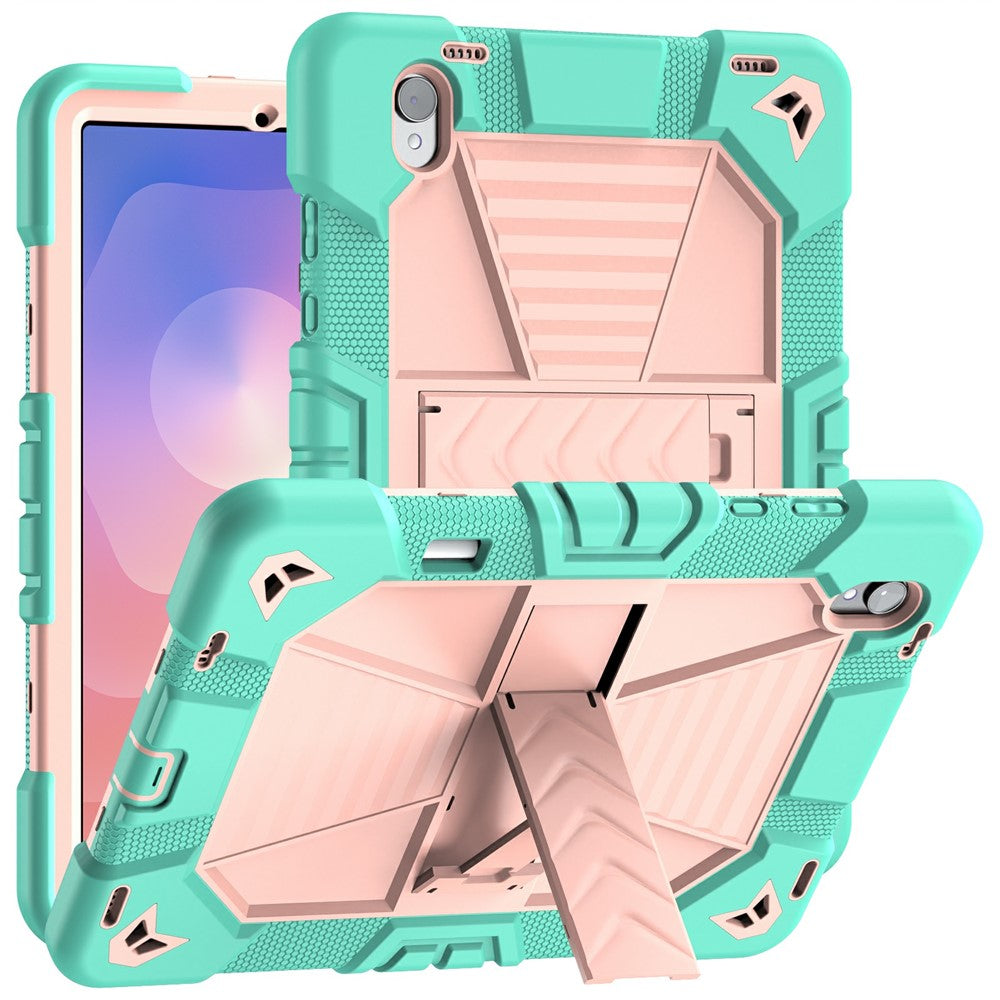 Til Samsung Galaxy Tab S11 Tablet Cover med Støttefod PC + Silikone Stødsikkert Beskyttelsescover