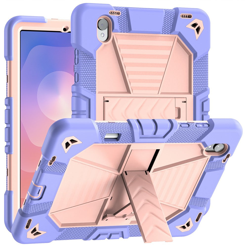 Til Samsung Galaxy Tab S11 Tablet Cover med Støttefod PC + Silikone Stødsikkert Beskyttelsescover