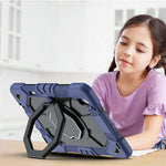 For Samsung Galaxy Tab S11 Case with Hand Grip Kickstand PC + Silicone Tablet Cover