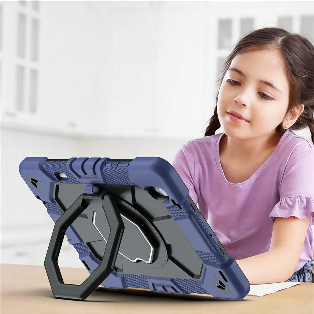 For Samsung Galaxy Tab S11 Case with Hand Grip Kickstand PC + Silicone Tablet Cover