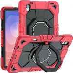 For Samsung Galaxy Tab S11 Case with Hand Grip Kickstand PC + Silicone Tablet Cover