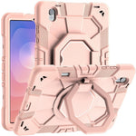 For Samsung Galaxy Tab S11 Case with Hand Grip Kickstand PC + Silicone Tablet Cover