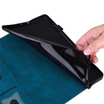 For Samsung Galaxy Tab S12+ Case PU Leather Protective Folio Cover with Card Holder