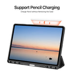DUX DUCIS for Samsung Galaxy Tab S12+ Case  Domo Series Tri-fold Stand PU Leather Tablet Cover