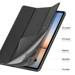 DUX DUCIS for Samsung Galaxy Tab S12+ Case  Domo Series Tri-fold Stand PU Leather Tablet Cover