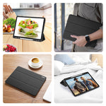 DUX DUCIS for Samsung Galaxy Tab S12+ Case  Domo Series Tri-fold Stand PU Leather Tablet Cover