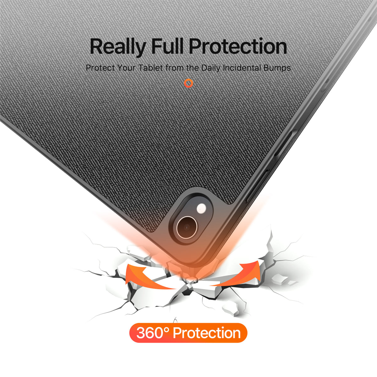 DUX DUCIS for Samsung Galaxy Tab S12+ Case  Domo Series Tri-fold Stand PU Leather Tablet Cover