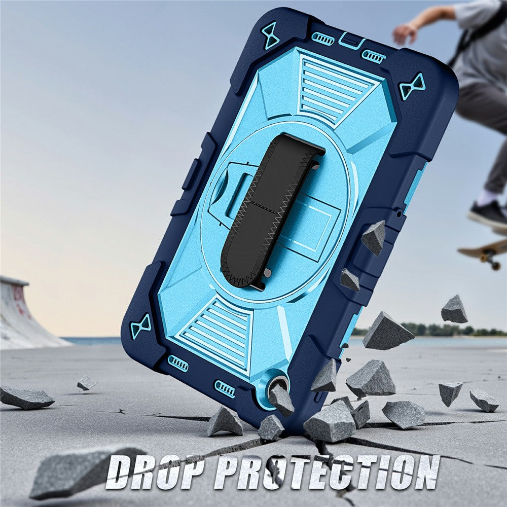 Tablet Case for Xiaomi Redmi Pad 2 SE / Pad 2 9.7 / Poco Pad C1 Kickstand PC + Silicone Shockproof Cover with Hand Strap / Shoulder Strap