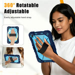 Tablet Case for Xiaomi Redmi Pad 2 SE / Pad 2 9.7 / Poco Pad C1 Kickstand PC + Silicone Shockproof Cover with Hand Strap / Shoulder Strap