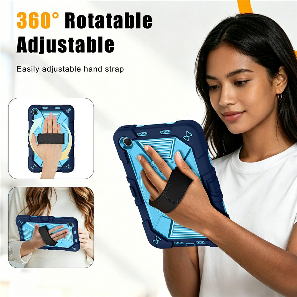 Tablet Case for Xiaomi Redmi Pad 2 SE / Pad 2 9.7 / Poco Pad C1 Kickstand PC + Silicone Shockproof Cover with Hand Strap / Shoulder Strap