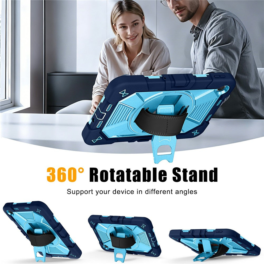 Tablet Case for Xiaomi Redmi Pad 2 SE / Pad 2 9.7 / Poco Pad C1 Kickstand PC + Silicone Shockproof Cover with Hand Strap / Shoulder Strap