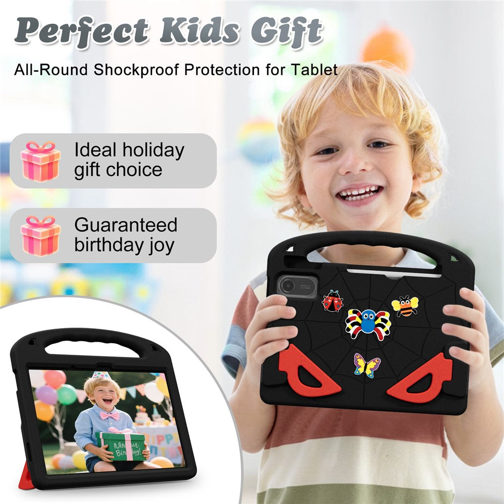 For Xiaomi Redmi Pad SE / Pad 2 11 Case Cartoon Insect Shockproof EVA Tablet Cover with Handle and Kickstand