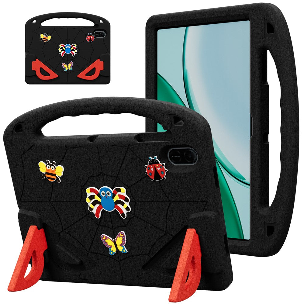 For Honor Pad X9 / Pad X8a / Pad X8b Case Cartoon Insect Shockproof EVA Tablet Cover with Handle and Kickstand