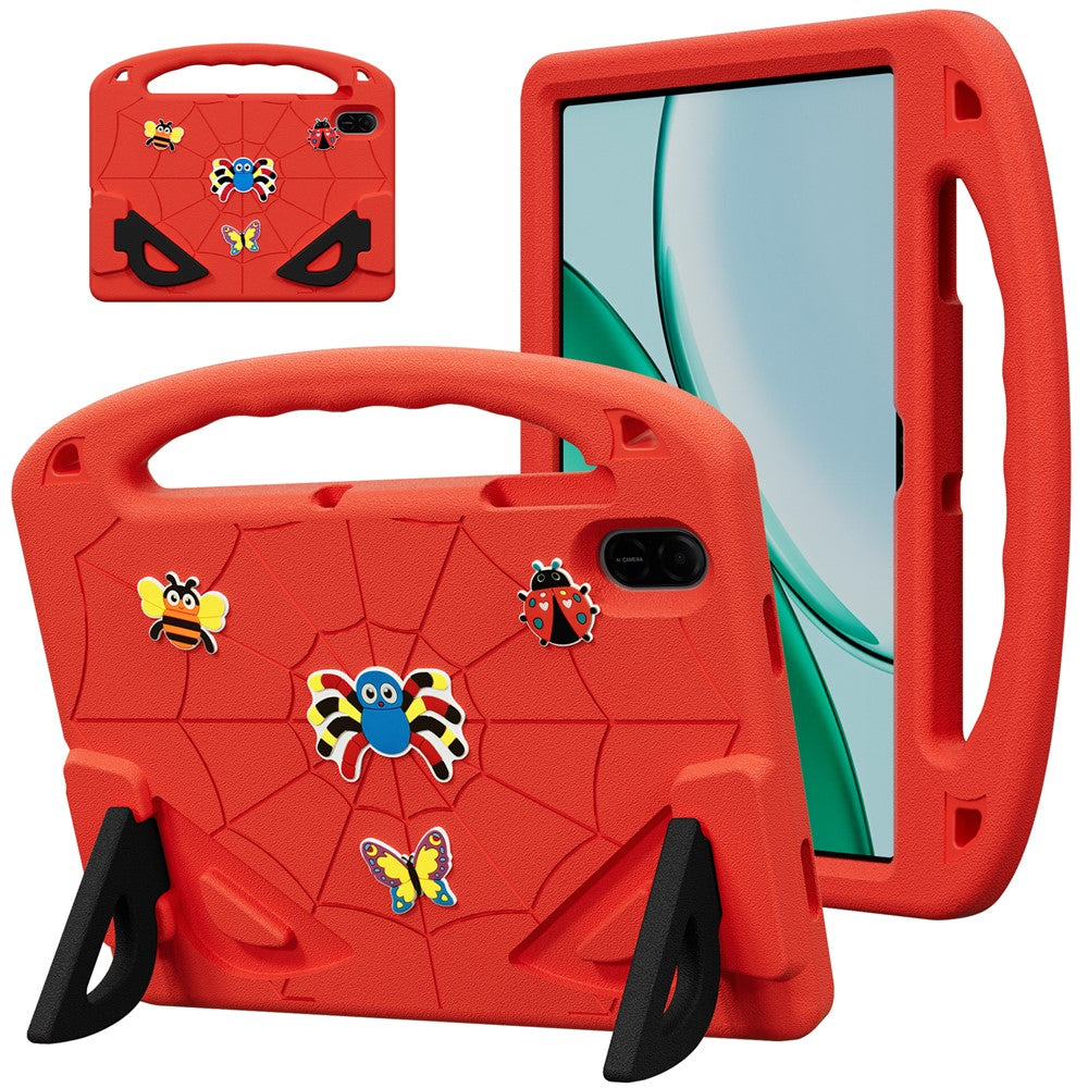 For Honor Pad X9 / Pad X8a / Pad X8b Case Cartoon Insect Shockproof EVA Tablet Cover with Handle and Kickstand