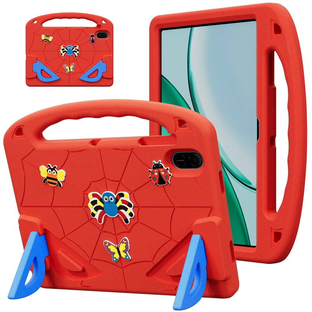 For Honor Pad X9 / Pad X8a / Pad X8b Case Cartoon Insect Shockproof EVA Tablet Cover with Handle and Kickstand