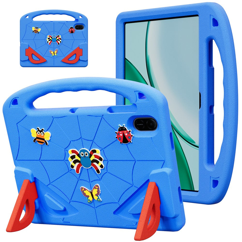 For Honor Pad X9 / Pad X8a / Pad X8b Case Cartoon Insect Shockproof EVA Tablet Cover with Handle and Kickstand