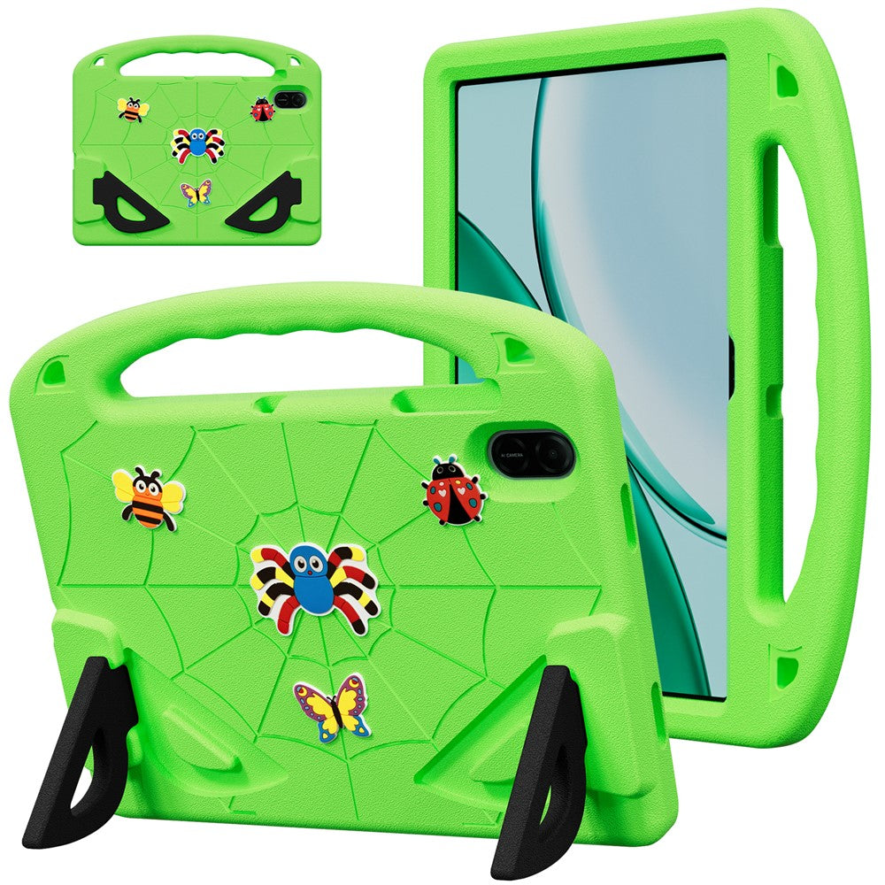 For Honor Pad X9 / Pad X8a / Pad X8b Case Cartoon Insect Shockproof EVA Tablet Cover with Handle and Kickstand