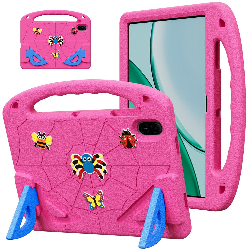 For Honor Pad X9 / Pad X8a / Pad X8b Case Cartoon Insect Shockproof EVA Tablet Cover with Handle and Kickstand