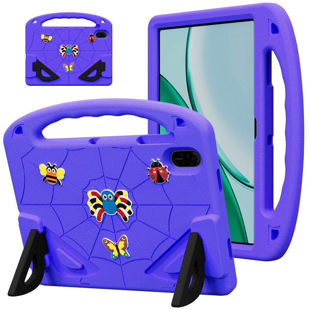 For Honor Pad X9 / Pad X8a / Pad X8b Case Cartoon Insect Shockproof EVA Tablet Cover with Handle and Kickstand
