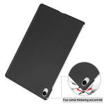 For Samsung Galaxy Tab S12+ PU Leather Tablet Case Anti-drop Tri-Fold Stand Slim Protective Cover
