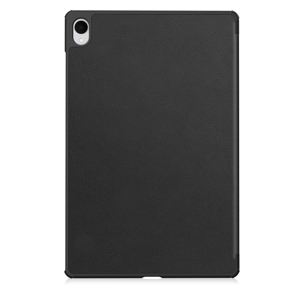 For Samsung Galaxy Tab S12+ PU Leather Tablet Case Anti-drop Tri-Fold Stand Slim Protective Cover