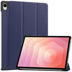 For Samsung Galaxy Tab S12+ PU Leather Tablet Case Anti-drop Tri-Fold Stand Slim Protective Cover