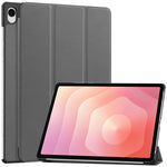 For Samsung Galaxy Tab S12+ PU Leather Tablet Case Anti-drop Tri-Fold Stand Slim Protective Cover