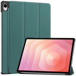 For Samsung Galaxy Tab S12+ PU Leather Tablet Case Anti-drop Tri-Fold Stand Slim Protective Cover
