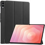 For Samsung Galaxy Tab S12 Ultra PU Leather Tablet Case Anti-drop Tri-Fold Stand Slim Protective Cover