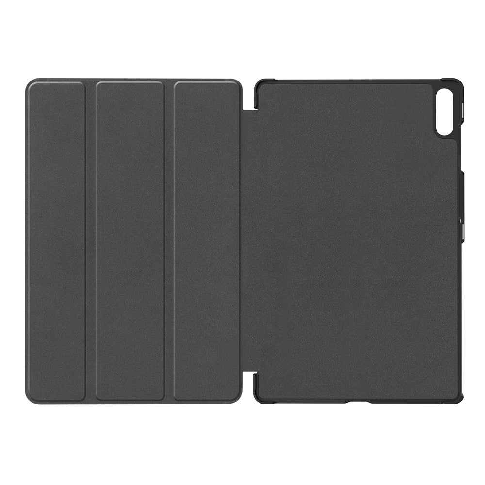 For Samsung Galaxy Tab S12 Ultra PU Leather Tablet Case Anti-drop Tri-Fold Stand Slim Protective Cover