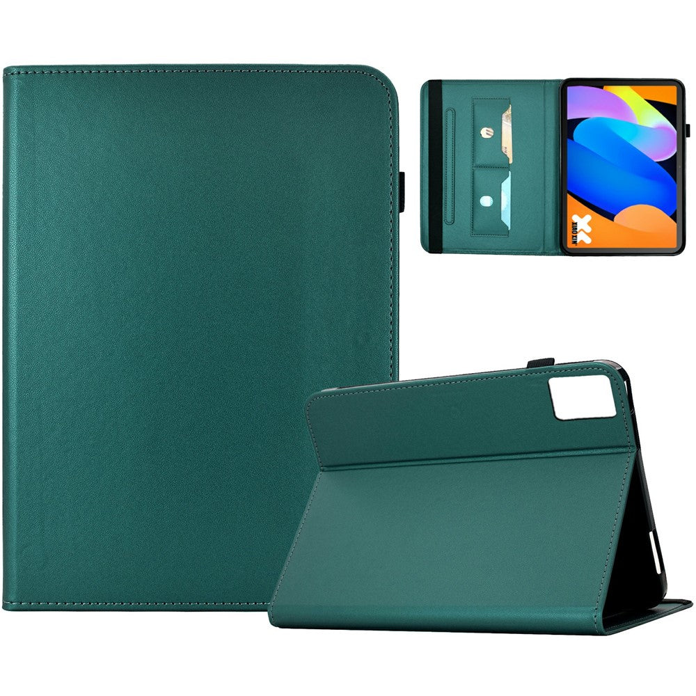 For Lenovo Xiaoxin Pad 11 2025 Case Solid Color PU Leather Card Holder Stand Tablet Cover