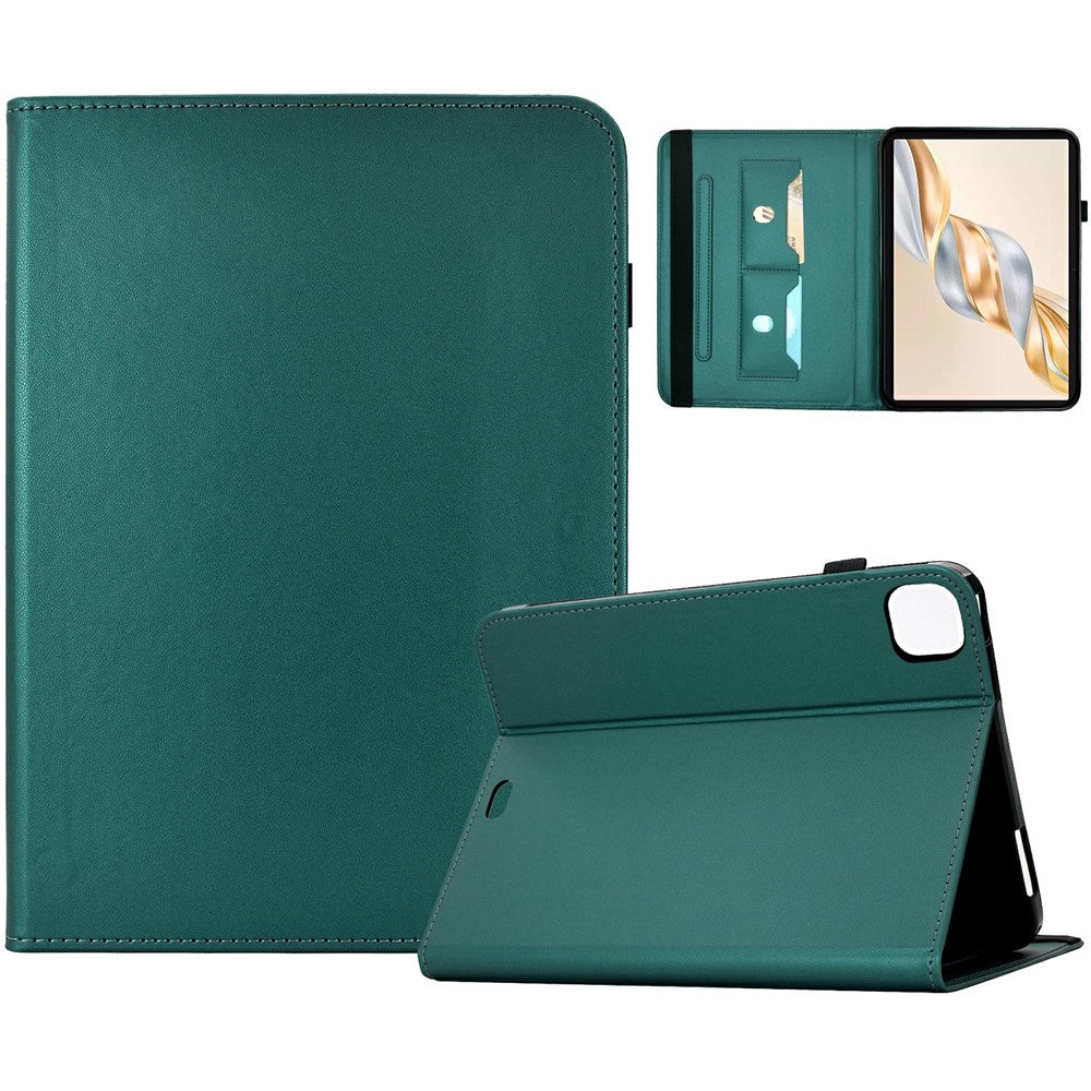 Til Honor Pad X9 Pro / Pad X9a Cover Ensfarvet PU Læder Kortholder Stand Tablet Cover