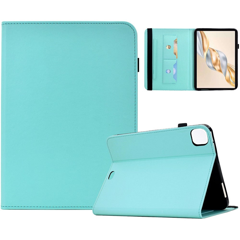 Til Honor Pad X9 Pro / Pad X9a Cover Ensfarvet PU Læder Kortholder Stand Tablet Cover