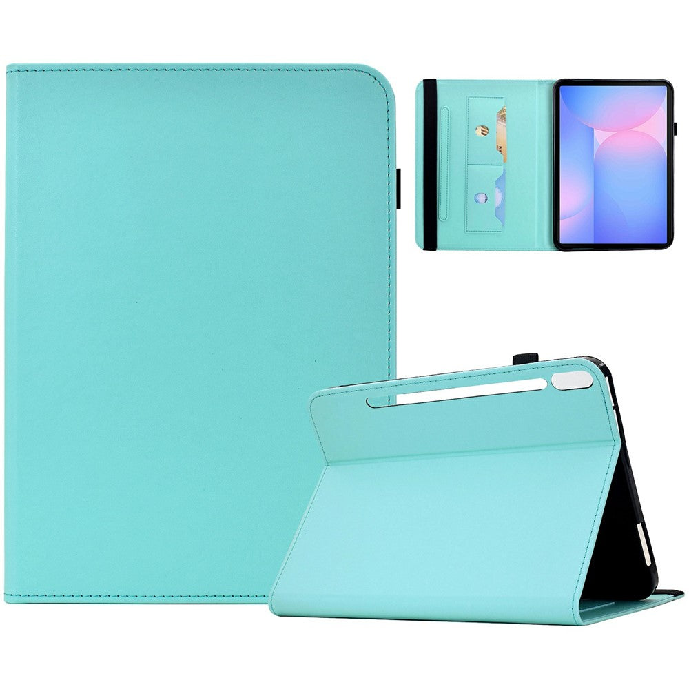 Til Samsung Galaxy Tab S10 FE+ Cover Enfarget PU-læder Kortholder Stativ Tabletcover