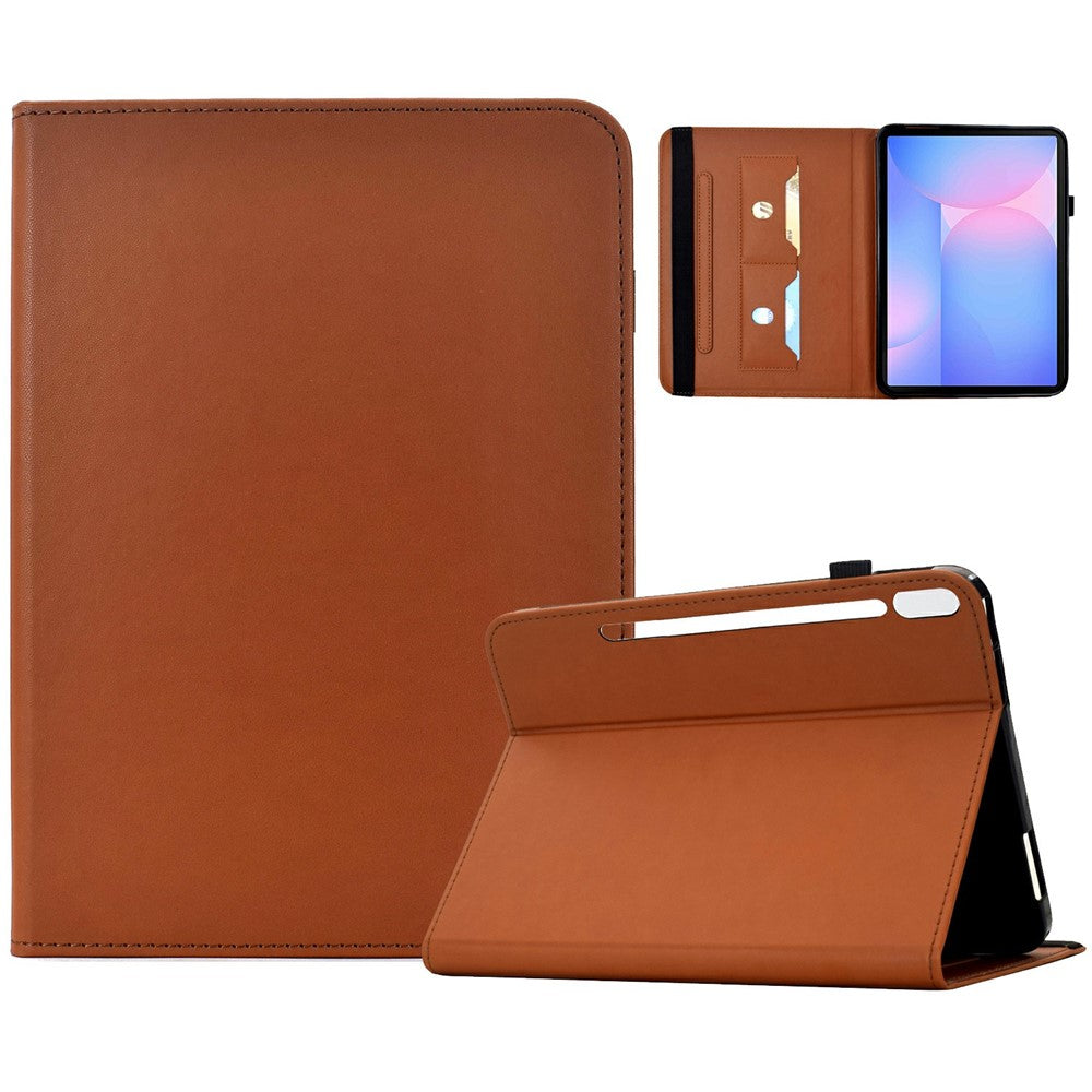 Til Samsung Galaxy Tab S10 FE+ Cover Enfarget PU-læder Kortholder Stativ Tabletcover