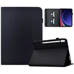 PU-læderetui til Samsung Galaxy Tab S10+ / Tab S9 FE+ / Tab S9+ ensfarvet kortholder standcover til tablet