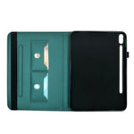 PU Leather Case for Samsung Galaxy Tab S10 Lite / Tab S10 FE / Tab S9 FE / Tab S9 Solid Color Card Holder Stand Tablet Cover