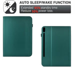 PU Leather Case for Samsung Galaxy Tab S10 Lite / Tab S10 FE / Tab S9 FE / Tab S9 Solid Color Card Holder Stand Tablet Cover
