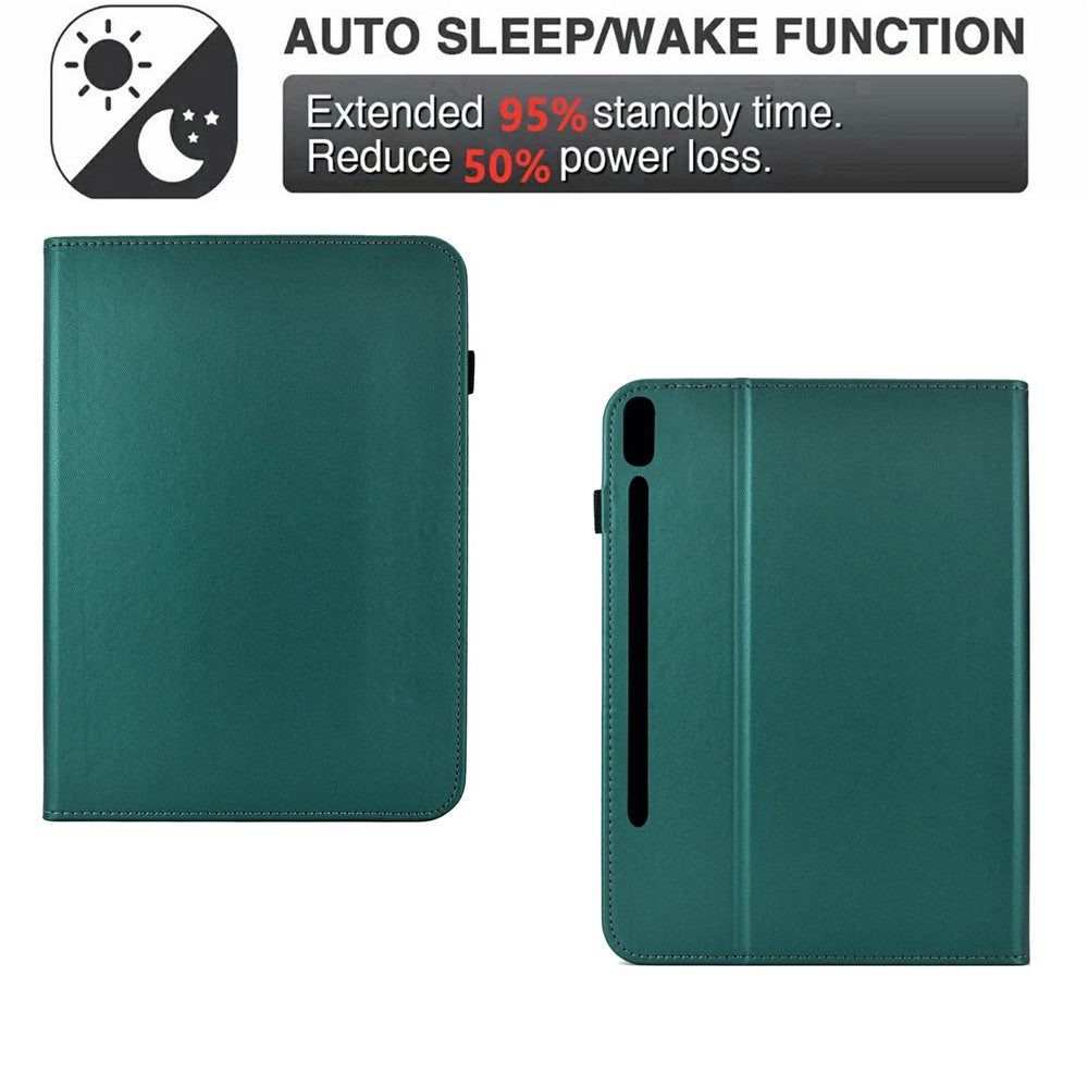 PU Leather Case for Samsung Galaxy Tab S10 Lite / Tab S10 FE / Tab S9 FE / Tab S9 Solid Color Card Holder Stand Tablet Cover