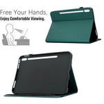 PU Leather Case for Samsung Galaxy Tab S10 Lite / Tab S10 FE / Tab S9 FE / Tab S9 Solid Color Card Holder Stand Tablet Cover