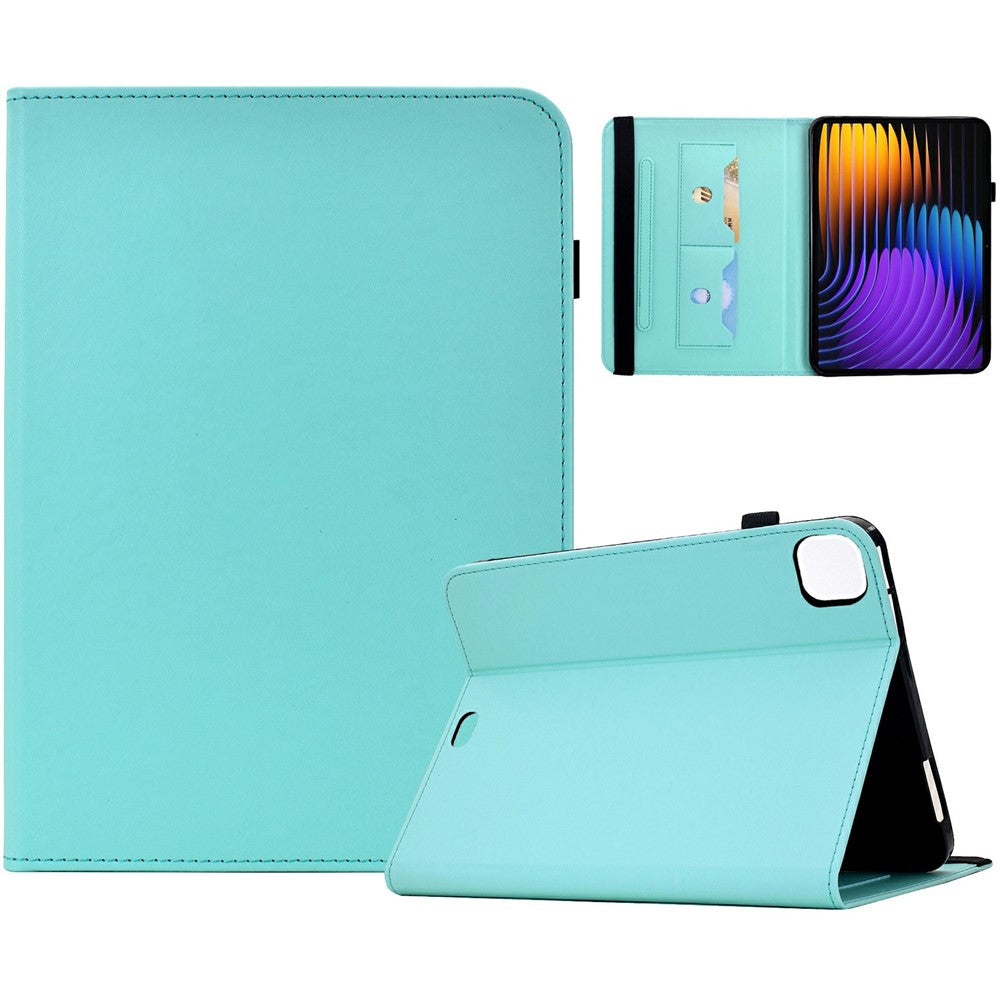 PU Leather Case for Xiaomi Pad 8 / Pad 8 Pro / Pad 7 / Pad 7 Pro Solid Color Card Holder Stand Tablet Cover