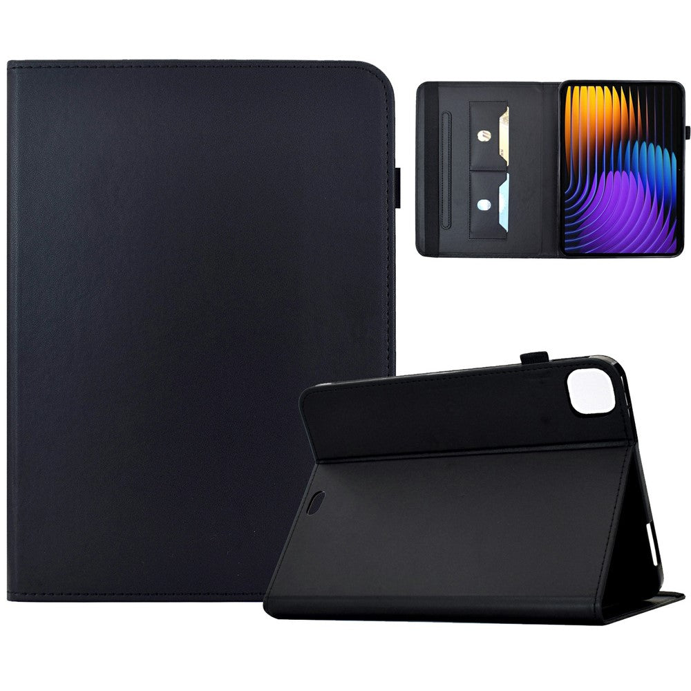 PU Leather Case for Xiaomi Pad 8 / Pad 8 Pro / Pad 7 / Pad 7 Pro Solid Color Card Holder Stand Tablet Cover
