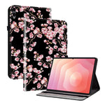 Til Samsung Galaxy Tab S12+ Lædercover med Mønsterprint, Standfunktion og Kortlommer