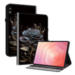 Til Samsung Galaxy Tab S12+ Lædercover med Mønsterprint, Standfunktion og Kortlommer