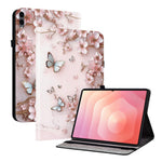 Til Samsung Galaxy Tab S12+ Læderetui Mønsterprintet Stativ Tabletcover med Kortlommer